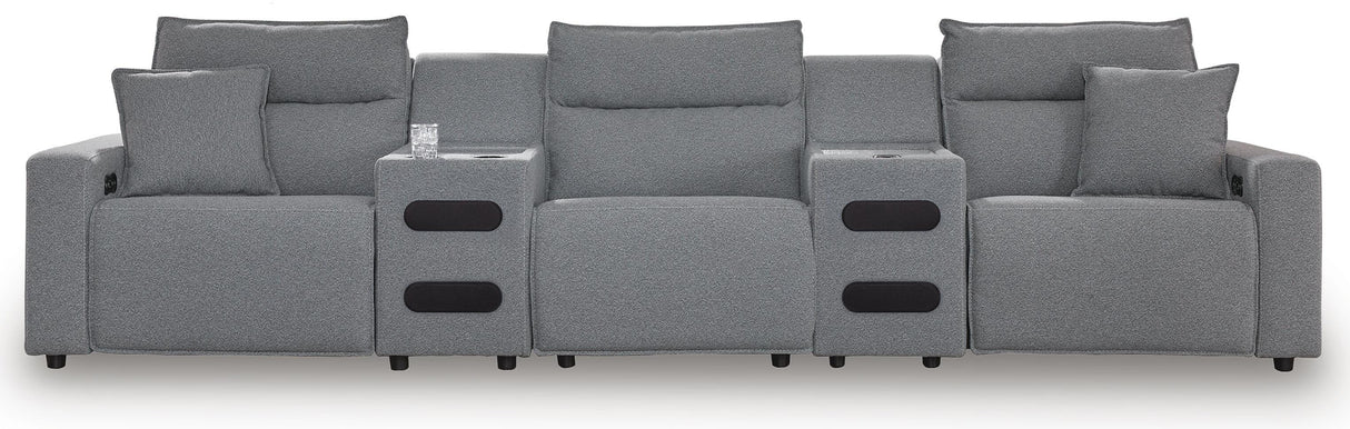 Modmax II Power Reclining Sectional with Audio Consoles