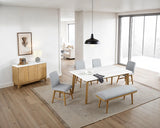 Mandier 6 Pc. Dining Table Set w/ Bench