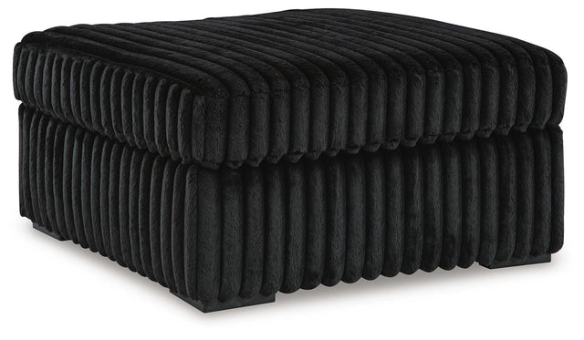Midnight-Madness Double Chaise Sectional - Onyx