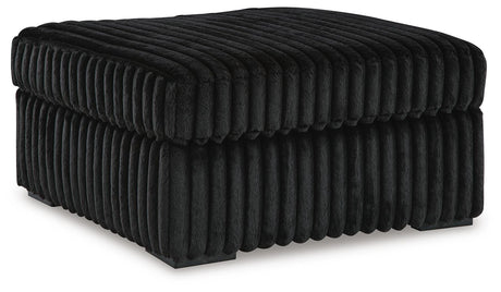 Midnight-Madness Sectional with Chaise - Onyx