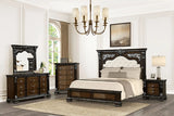 Promenade Bed Dark Brown & White