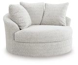 Cuddle Plush Oversized Swivel Accent Chair