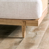 ALESUND Chair, Beige/Light Oak Natural & Brown
