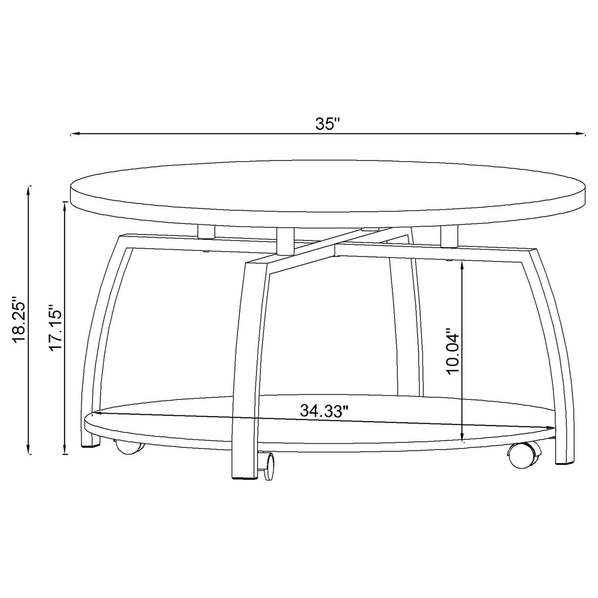 Dacre Mobile Coffee Table Set