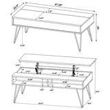 Fanning Lift-Top Coffee Table Set