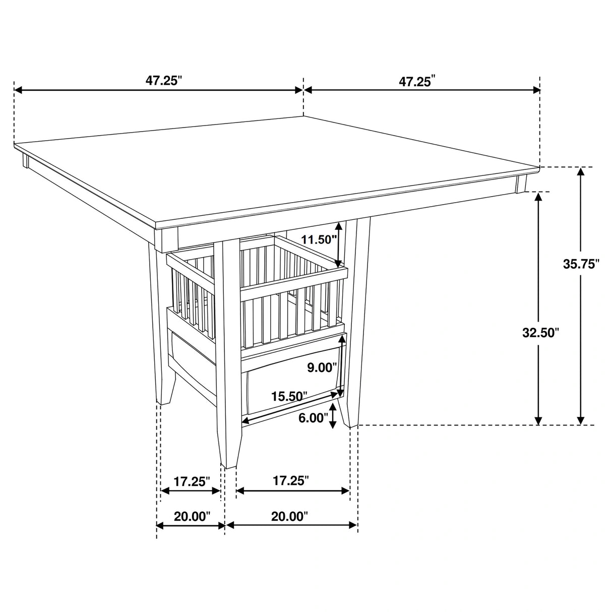 Jaden Counter Height Dining Set