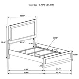 Caraway Panel Bed with LED Lighting