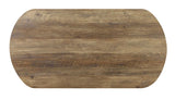OLBIA 3 Pc. Coffee Table Set (1C+2E), Rustic Oak/Sand Black