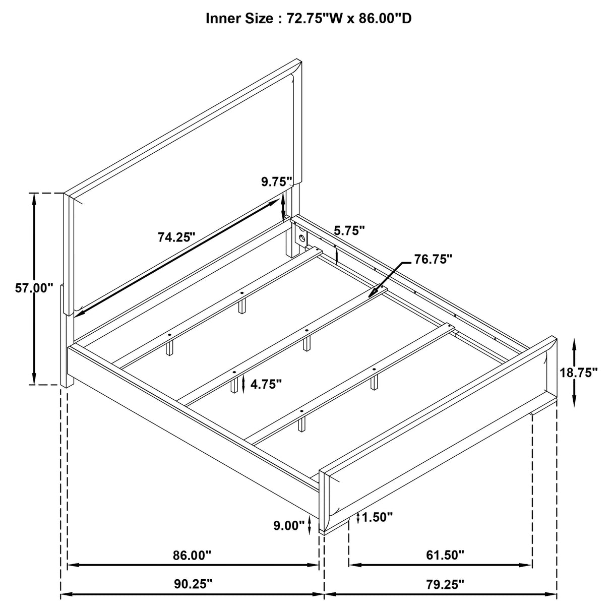 Gracemont Panel Bed