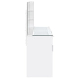 Flora Makeup Vanity Table with LED Mirror and Stool