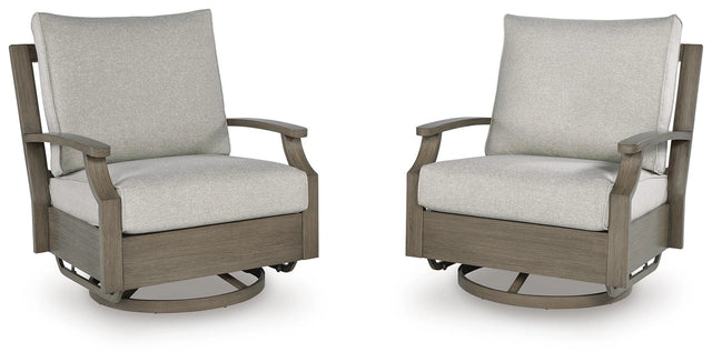 Rainier Ranch Outdoor Swivel Glider Chair with Cushion image