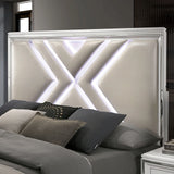 Emmeline Bed Silver & White