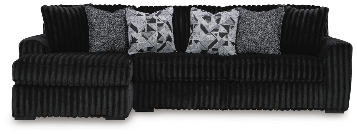 Midnight-Madness Sectional Sofa with Chaise