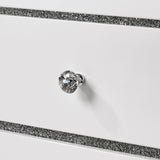 MAGDEBURG Cal.King Bed, Black & White