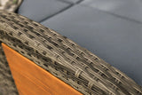 Bahia Tobago Reclining Chaise Lounge Brown & Gray