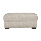 ARDENFOLD Ottoman, Beige & Gray