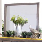 Berenice Mirror Espresso, Beige, & Brown