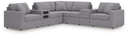 Modmax Balanced Sectional with Audio and Storage Consoles