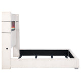Tisdall Wingback Bed with Flame Visualizer