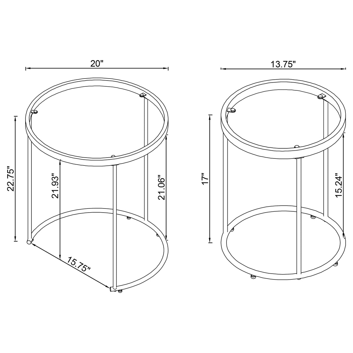 Maylin Nesting Table Set