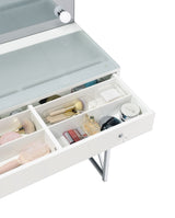 Eliza Makeup Vanity Table with LED Mirror and Stool