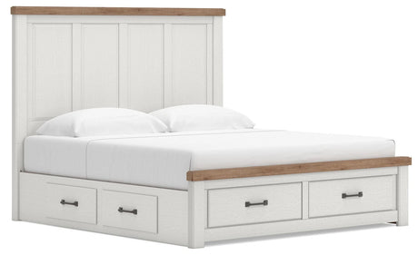 Ashley Savonport King Panel Storage Bed — Plus