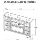 Lorient LED Dresser with Flame Visualizer
