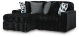 Midnight-Madness Sectional with Chaise