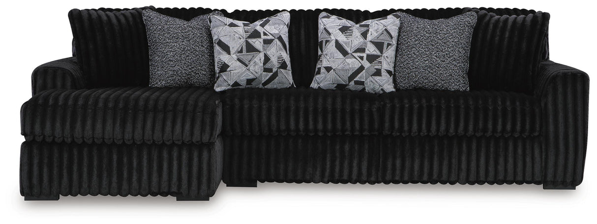 Midnight-Madness Sectional Sofa with Chaise