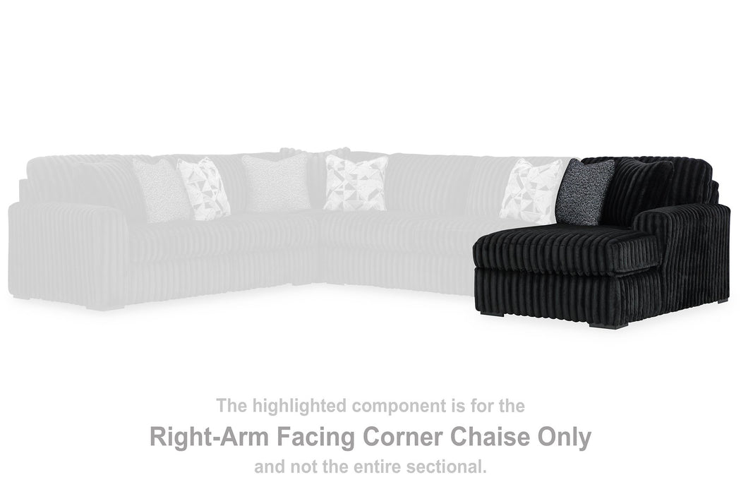 Midnight-Madness Sectional Sofa with Chaise - M&M Furniture (CA)