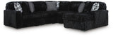 Midnight-Madness Sectional with Chaise