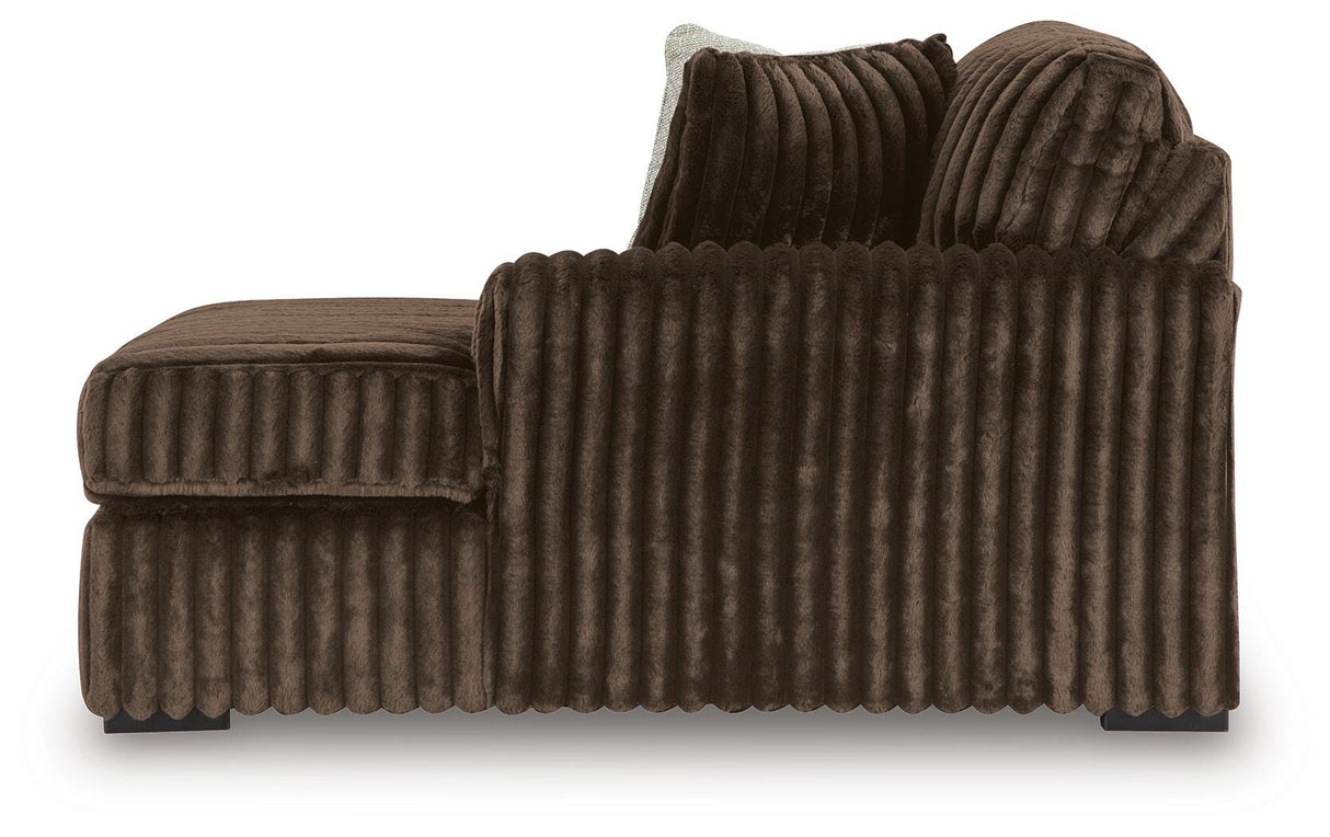 Midnight-Madness Sectional with Chaise