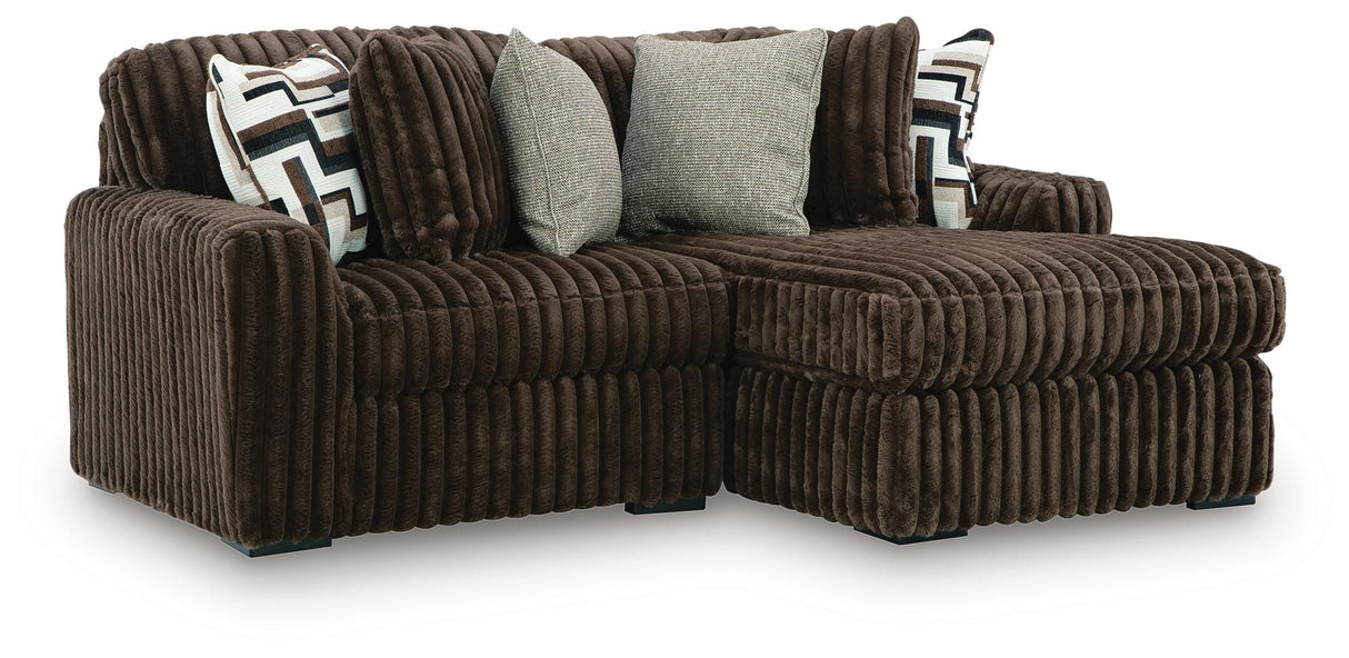Midnight-Madness Sectional with Chaise