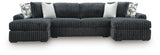 Midnight-Madness Sectional with Chaise