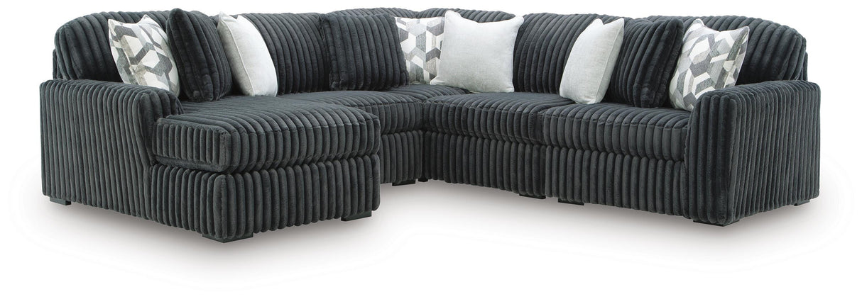 Midnight-Madness Sectional with Chaise