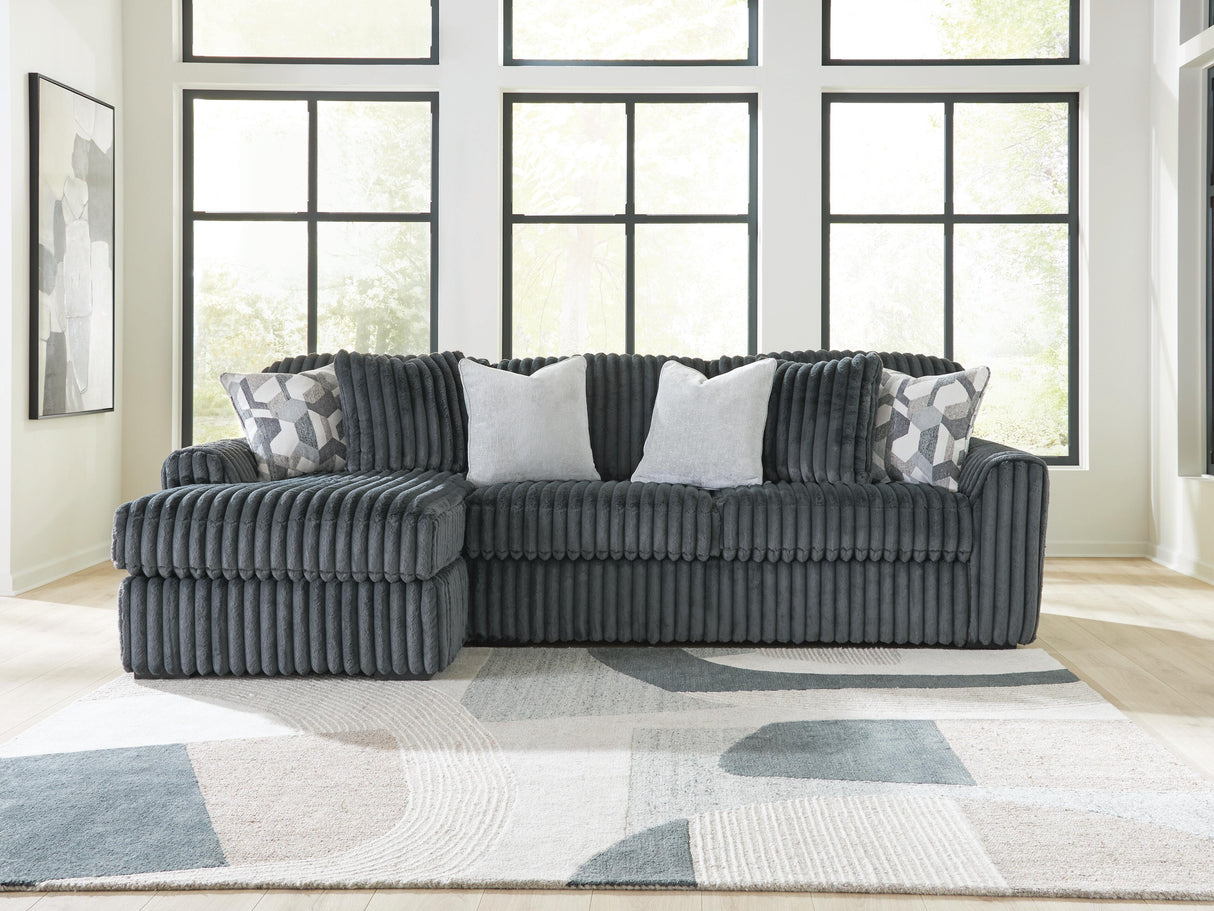 Midnight-Madness Sectional Sofa with Chaise