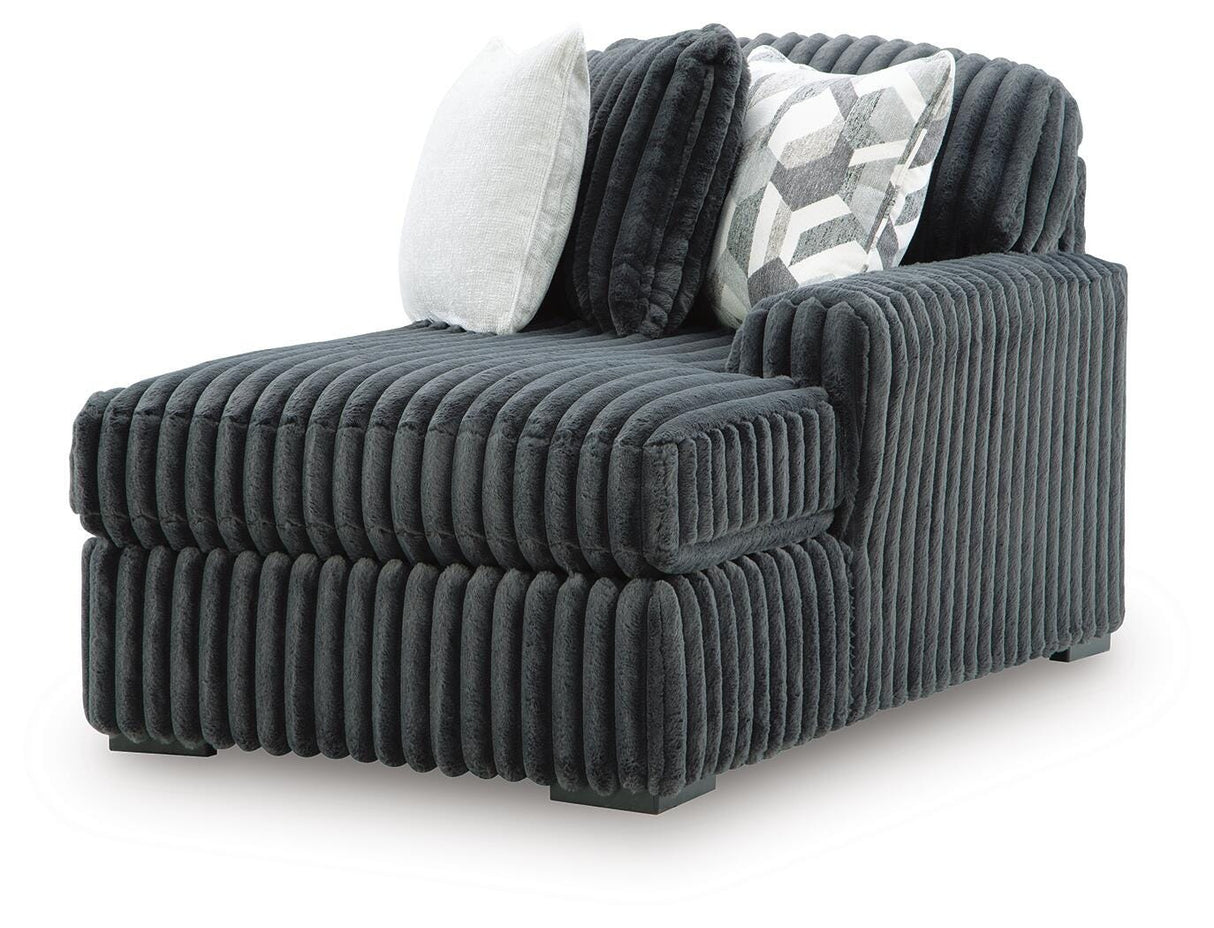Midnight-Madness Sectional with Chaise