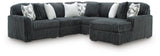 Midnight-Madness Sectional with Chaise