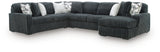 Midnight-Madness Sectional with Chaise