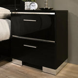 Carlie Bed White & Black