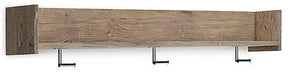Oliah Wall Mounted Coat Rack with Shelf image