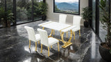 Holstebro 5 Pc 60" Dining Table Set