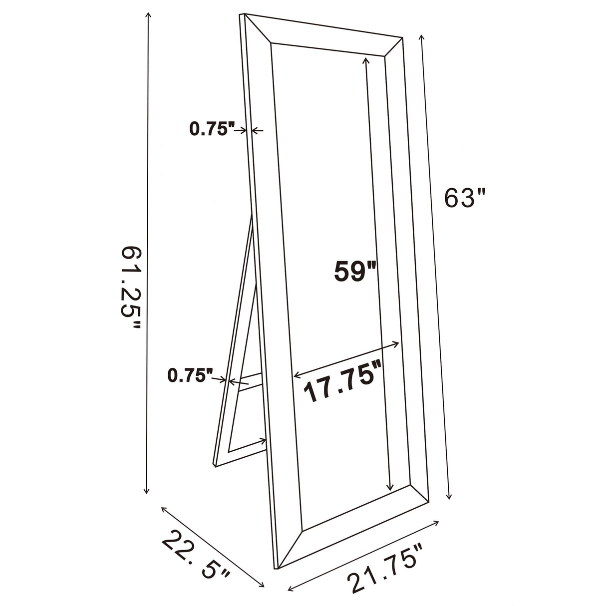 Soline Standing Mirror