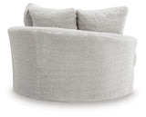 Cuddle Plush Oversized Swivel Accent Chair