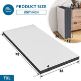 Hollyhock 4" Tri-Fold Memory Foam Topper