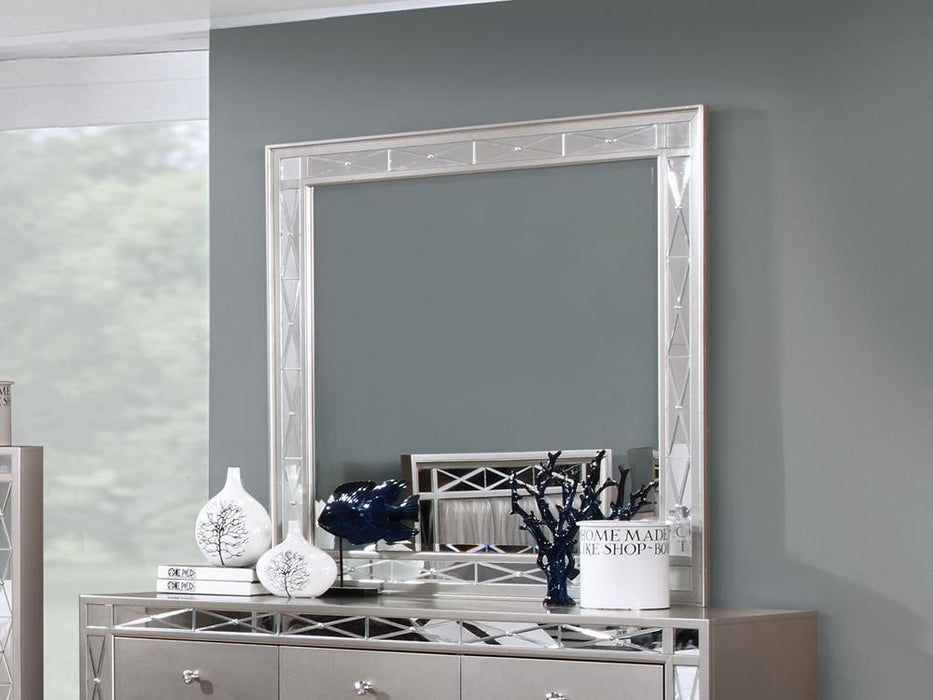 Leighton Contemporary Dresser Mirror With Beveled Edge