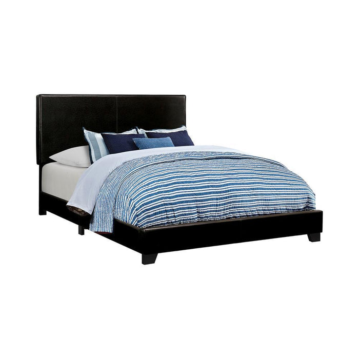 Dorian Upholstered California King Bed Black - M&M Furniture (CA)