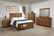 Brenner California King Storage Bed Rustic Honey - M&M Furniture (CA)