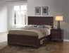 Kauffman California King Panel Bed Dark Cocoa - M&M Furniture (CA)