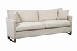 Corliss Upholstered Arched Arms Sofa Beige - M&M Furniture (CA)